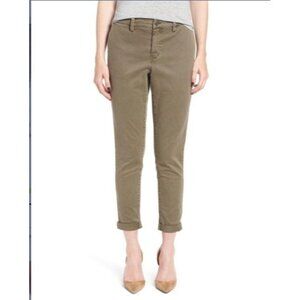 Treasure&Bond High Rise Boyfriend Chinos Olive Size 27
